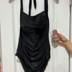 NWT Tummy Control Halter Swimsuit